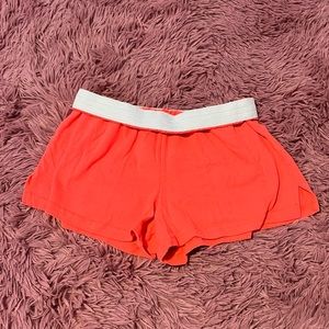 orange low rise soffe shorts